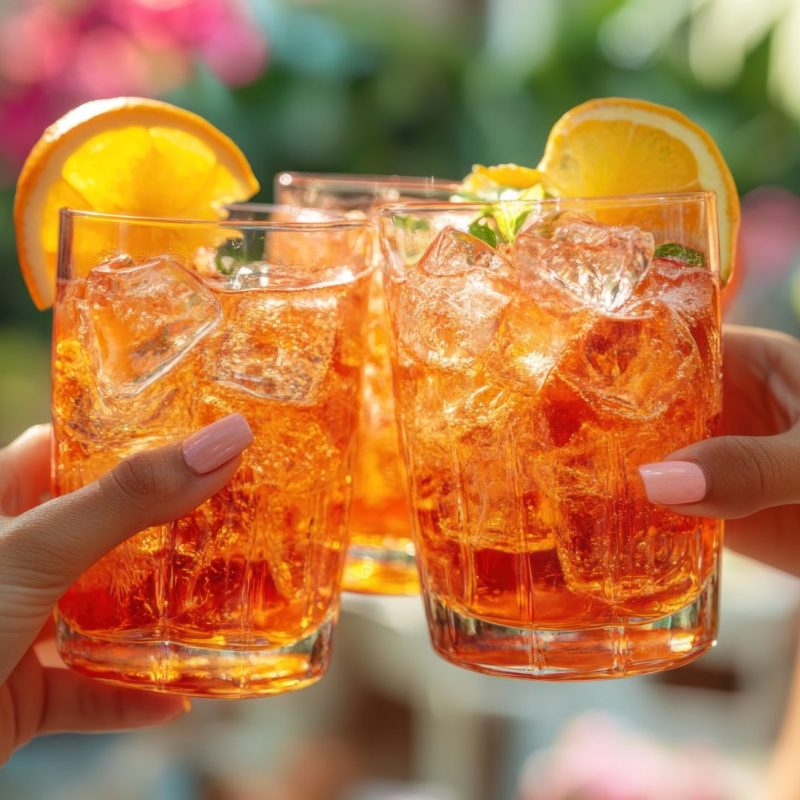 Aperol Spritz Nails: Dieser fruchtige Nageltrend bringt 2025 den Sommer auf deine Fingerspitzen
