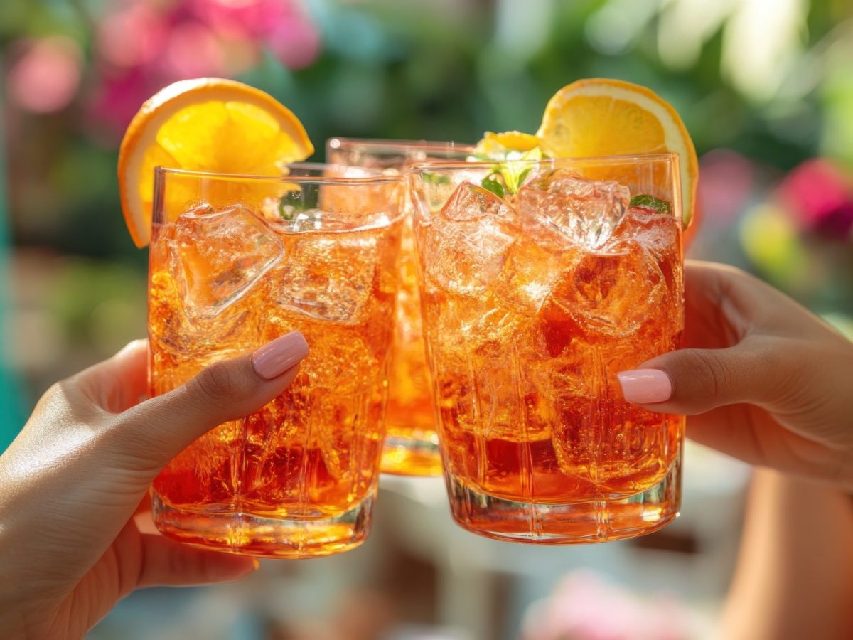 Aperol Spritz Nails: Dieser fruchtige Nageltrend bringt 2025 den Sommer auf deine Fingerspitzen