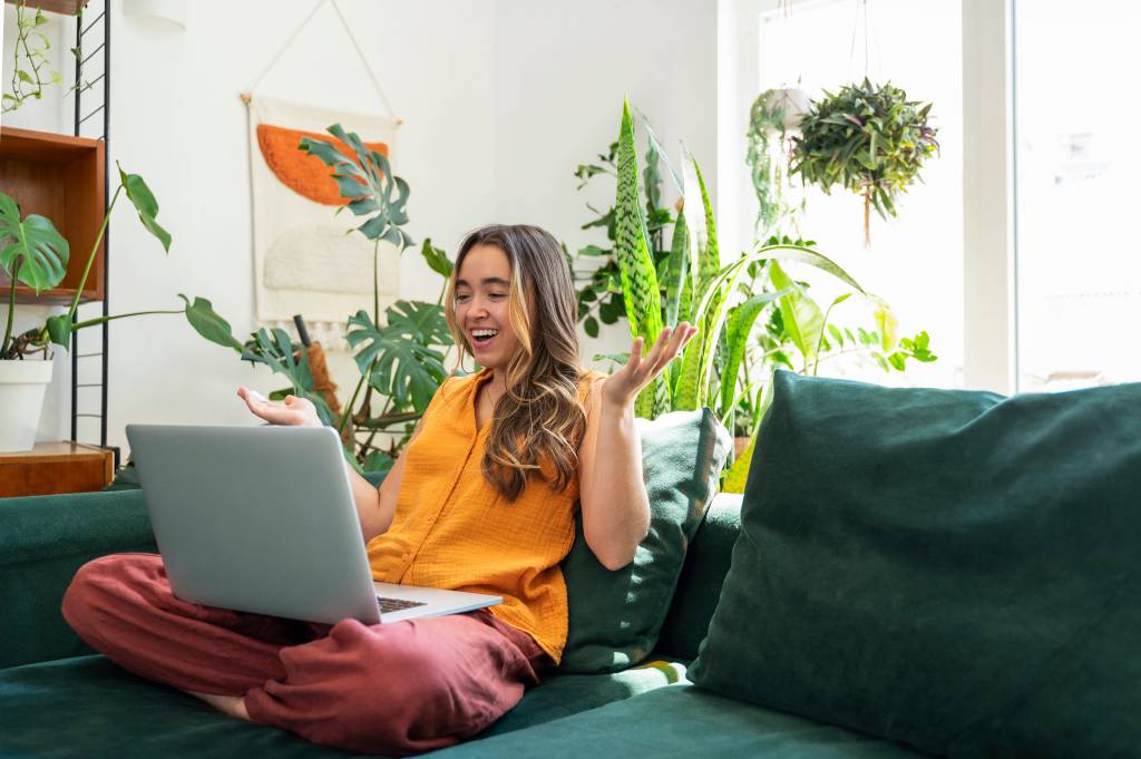 Frau Homeoffice
