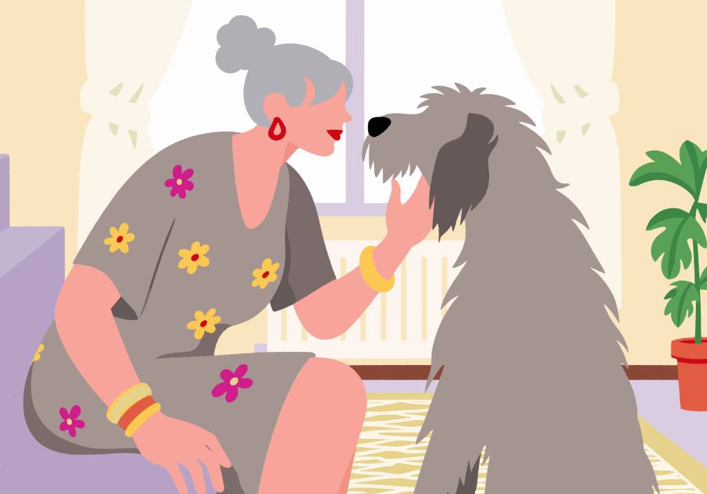Frau Rente Hund