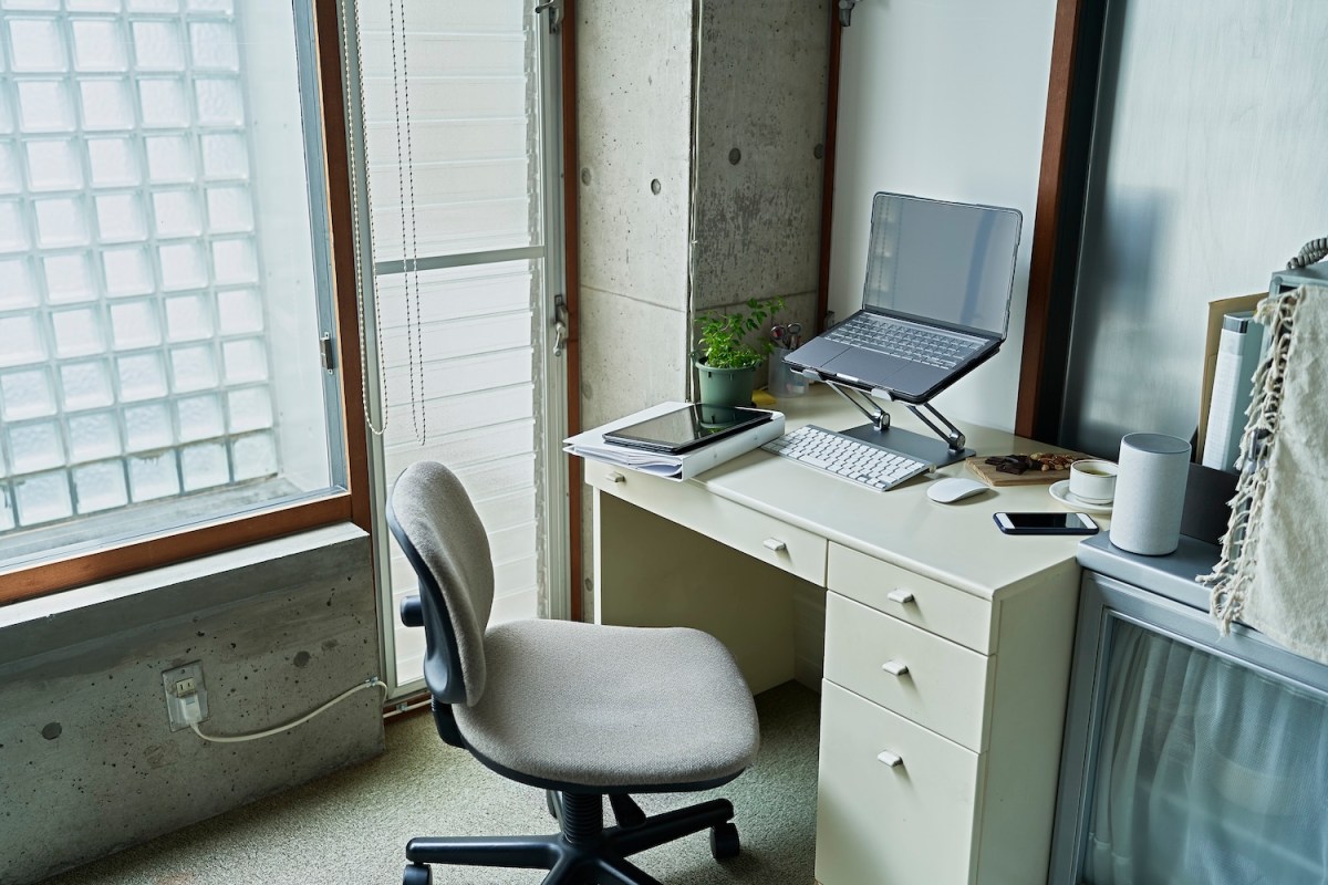 Ein Arbeitsplatz im Homeoffice.