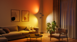 Stehlampe im Wohnzimmer