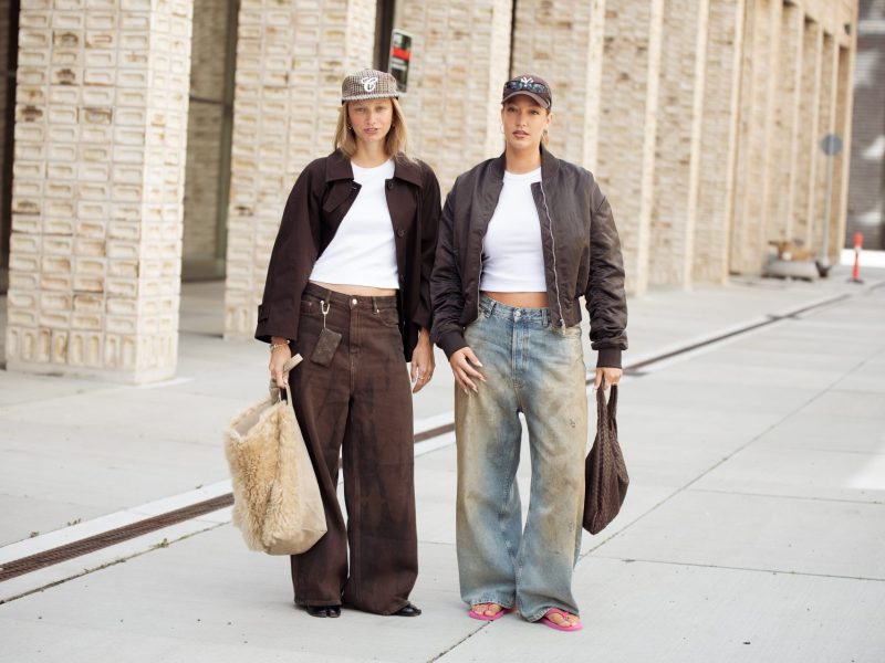 Frauen mit jeans Streetstyle