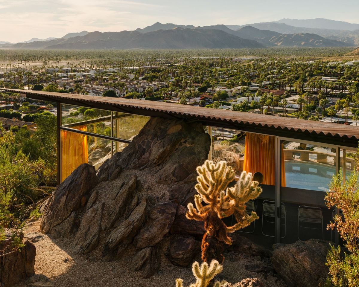 Pflanzen vor einem Haus