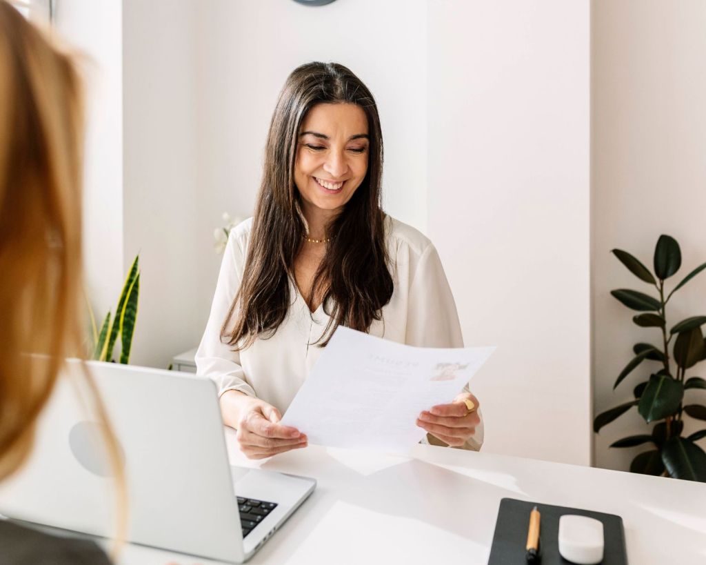 Personalerin Vorstellungsgespräch