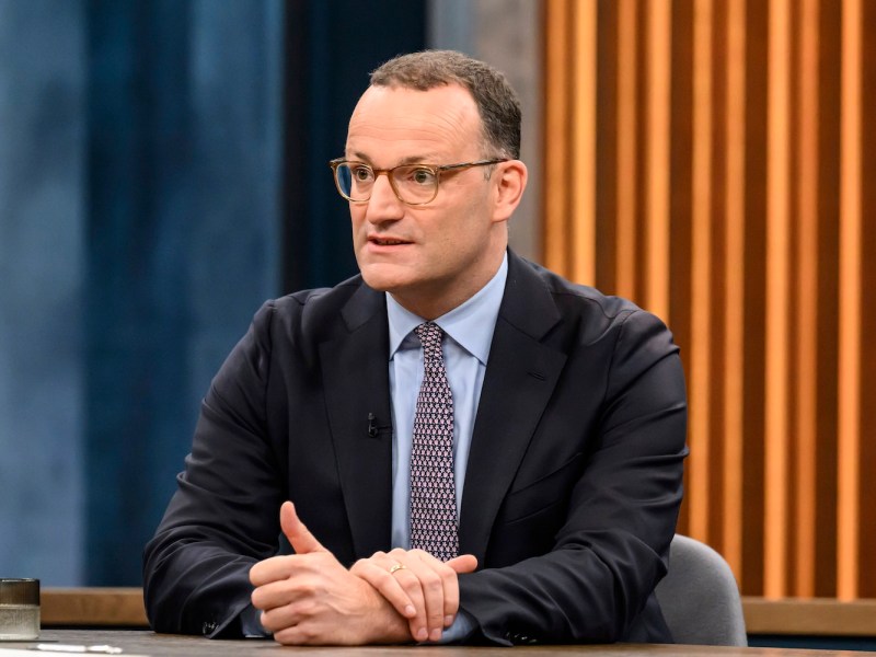 Jens Spahn als Gast bei einer Talkshow.