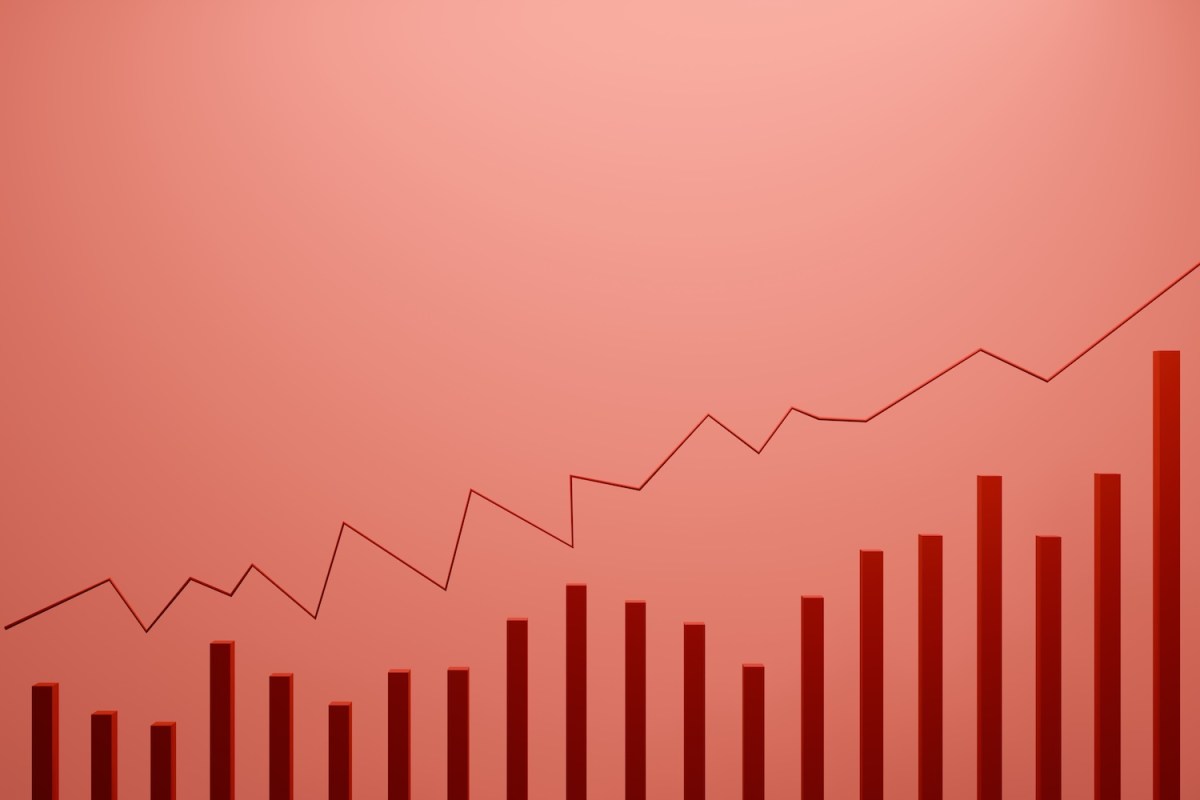 Ein digitales Bild eines Wachstumsdiagramm.