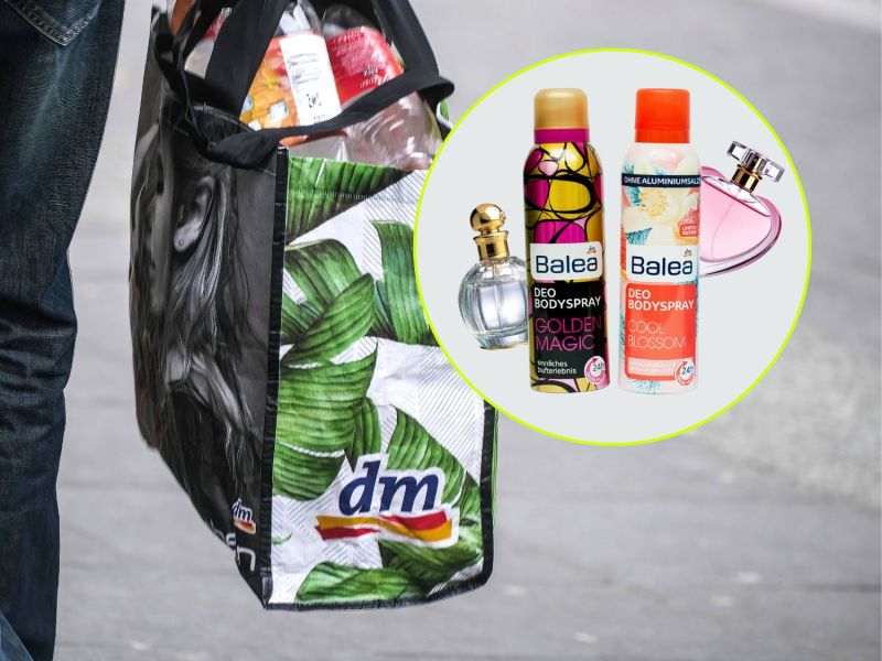 Balea Parfum Dupes in einer dm Tragetasche