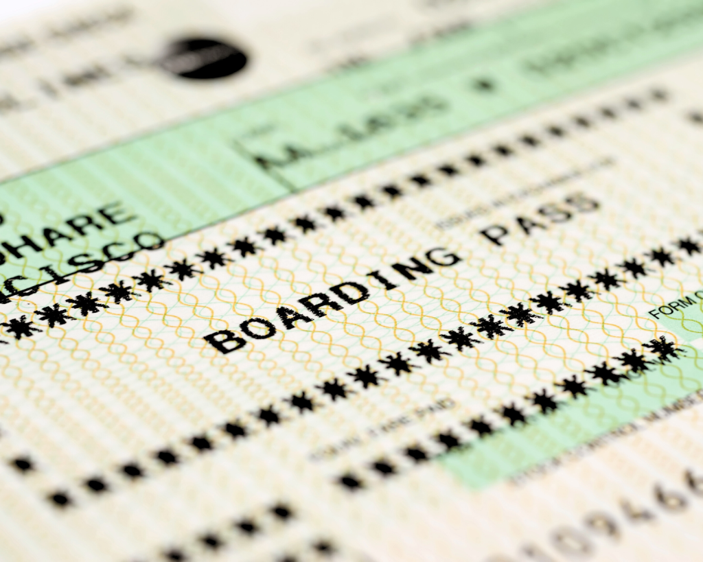 Oft am Flughafen oder Bahnhof: Die Klarsichthüllen sind meist dabei!